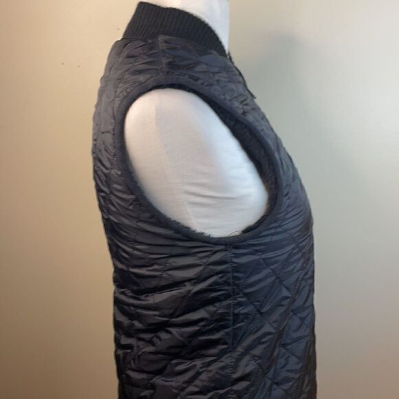 Alpha Industries The N-3B “SLY” Black Faux Fur Lined Quilted Vest (Size: Small) - Picture 14 of 16